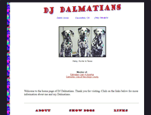 Tablet Screenshot of djdalmatians.com